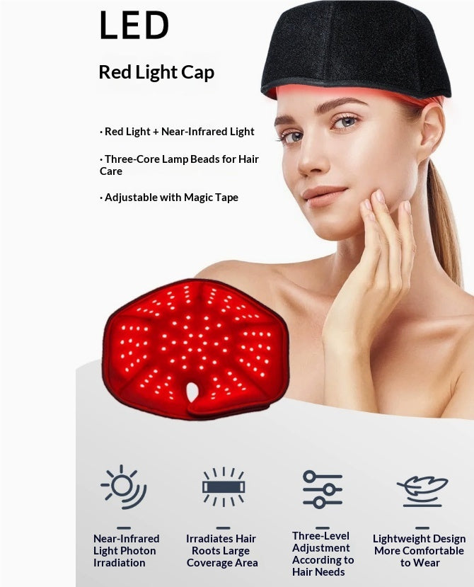 Salon LED Red Light Hair Care Cap Infrared Light Styling