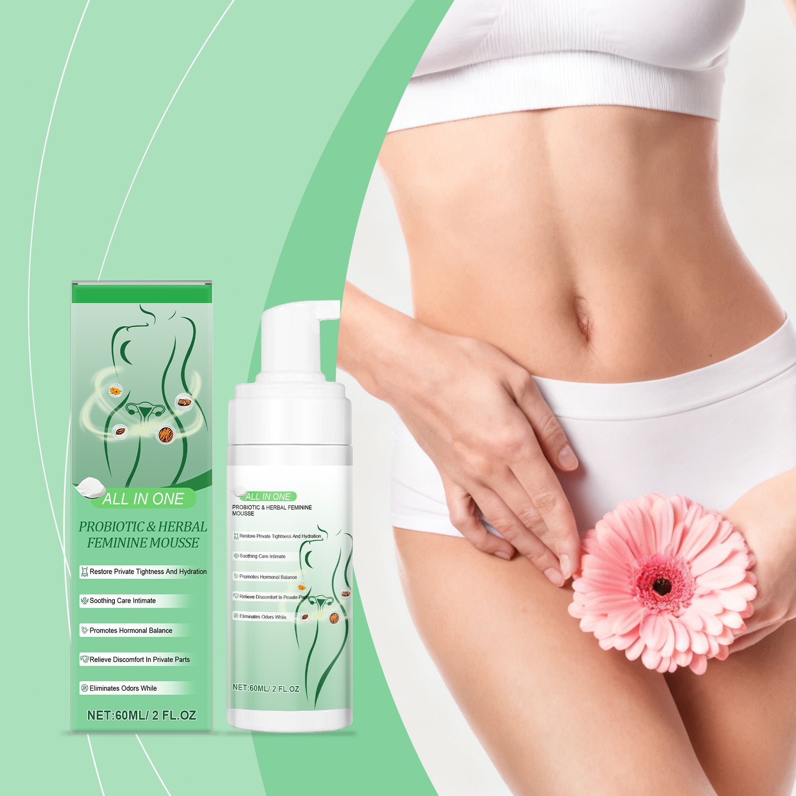 Mild Formula Comfortable Body Care Mousse For Women