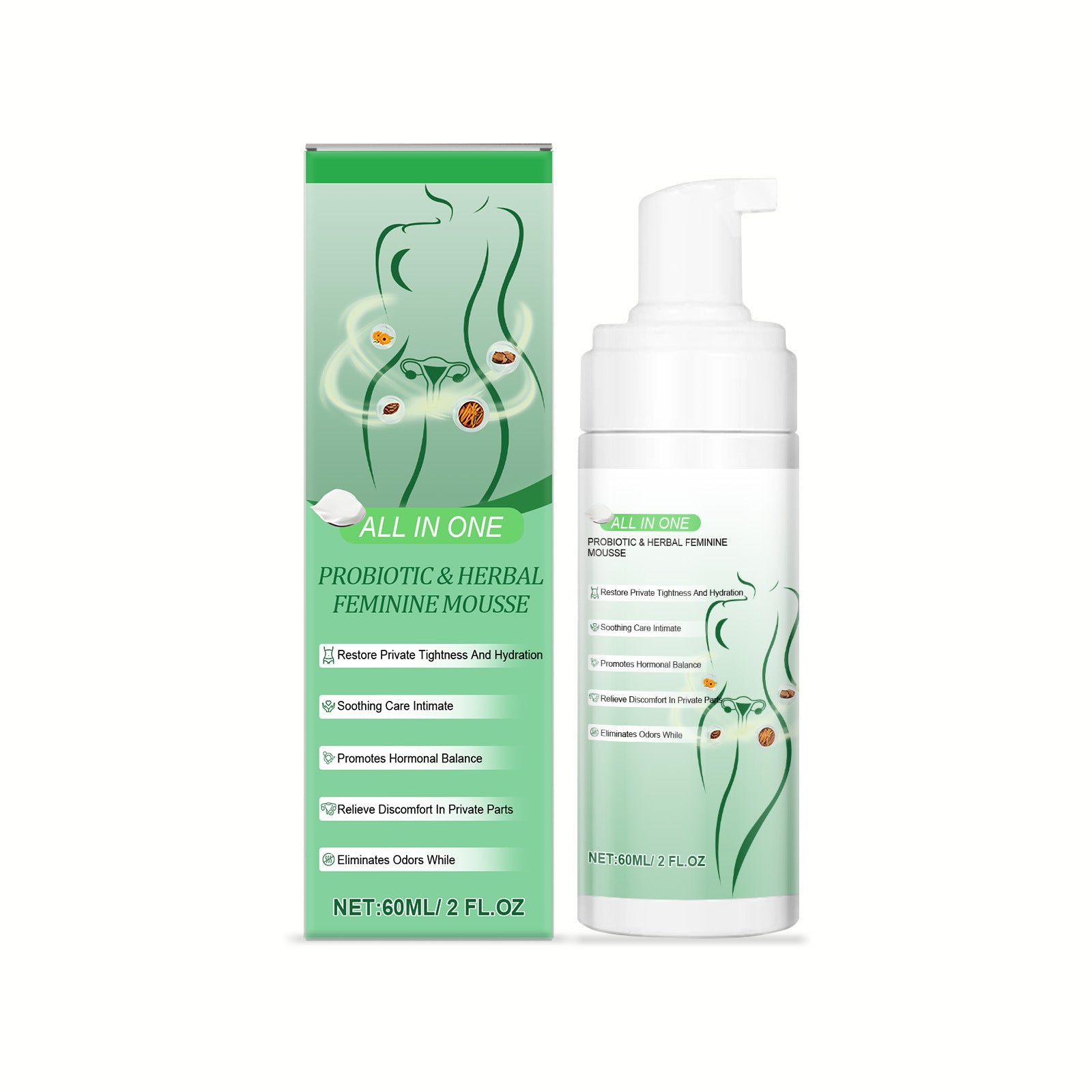 Mild Formula Comfortable Body Care Mousse For Women